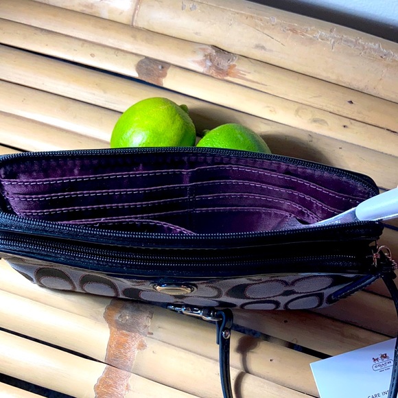 Coach Wristlet | Black and Glittery, Sparkly Pink! - Picture 3 of 3